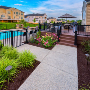 Improved landscaping at a Delaware home