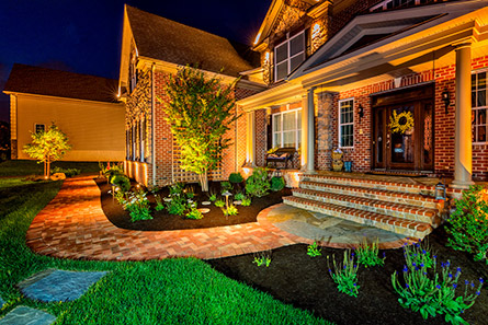 sophisticated low voltage landscape lighting in North Star, DE